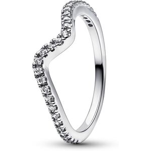 Pandora Sparkling Wave Sterling Sølv Ring fra  192539C01