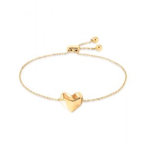 Faceted Heart Adjustable Bracelet Rustfri Stål Armbånd fra Calvin Klein