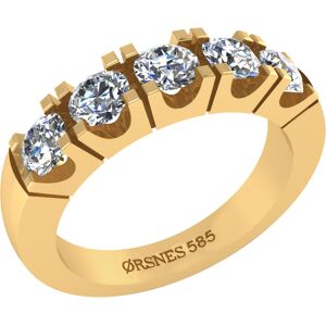 Henrik Ørsnes Design 14 Karat Guld Ring med Brillanter 2,00 Carat TW/SI