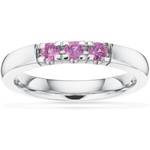 Scrouples Grace 14 Karat Hvidguld Ring fra  med Pink Safir