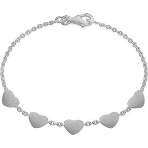 Frk Lisberg 5 Love Heart Sterling Sølv Armbånd 6550-925-5