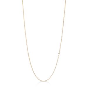 Julie Sandlau Legacy Necklace 18 Karat Guld Halskæde fra  med Diamanter 0,08 Carat TW