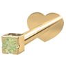 Nordahl Andersen Labret Pierce25 14 Karat Guld Smykke med Peridot