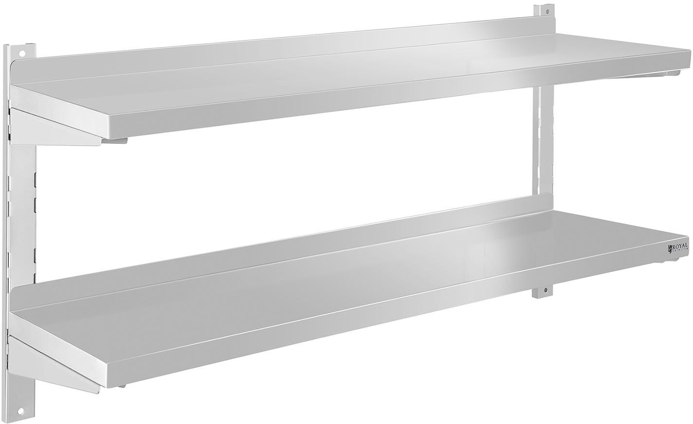 Royal Catering Stålhylde - dobbelt - 120 cm Royal Catering Stålhylde - dobbelt - 120 cm