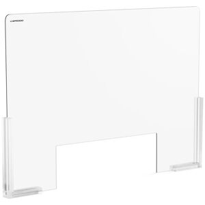Uniprodo Plexiglas-skærm - 95 x 65 cm - luge 50 x 16 cm UNI-PPG03