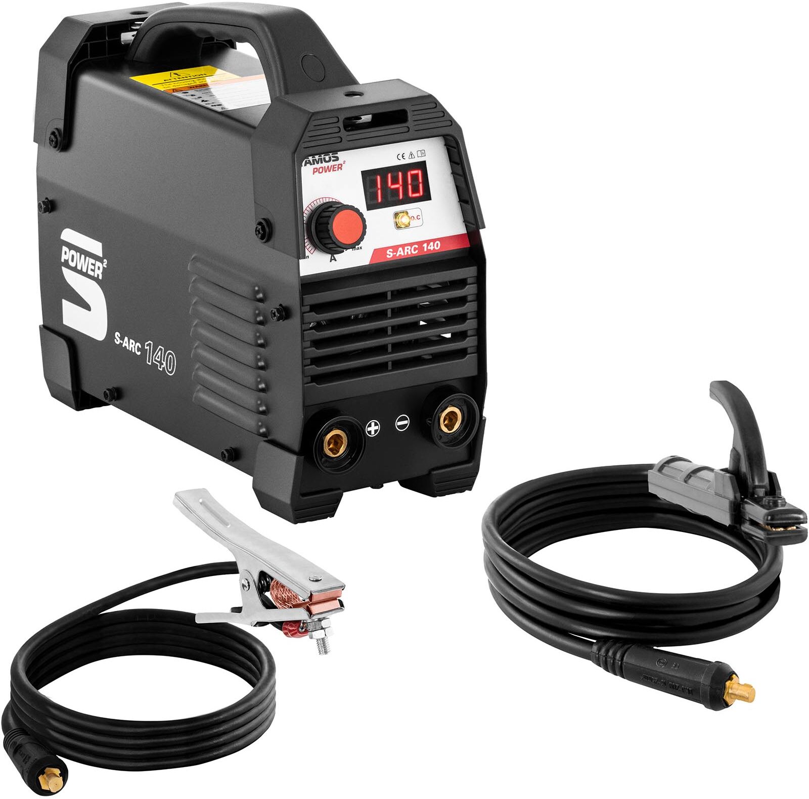 Stamos Power ² Elektrodesvejser - 140 A - hot-start - bærehåndtag Stamos Power ² Elektrodesvejser - 140 A - hot-start - bærehåndtag