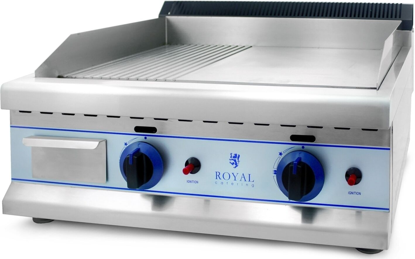 Royal Catering Stegeplade gas - 65 cm - naturgas - 20 mbar Royal Catering Stegeplade gas - 65 cm - naturgas - 20 mbar