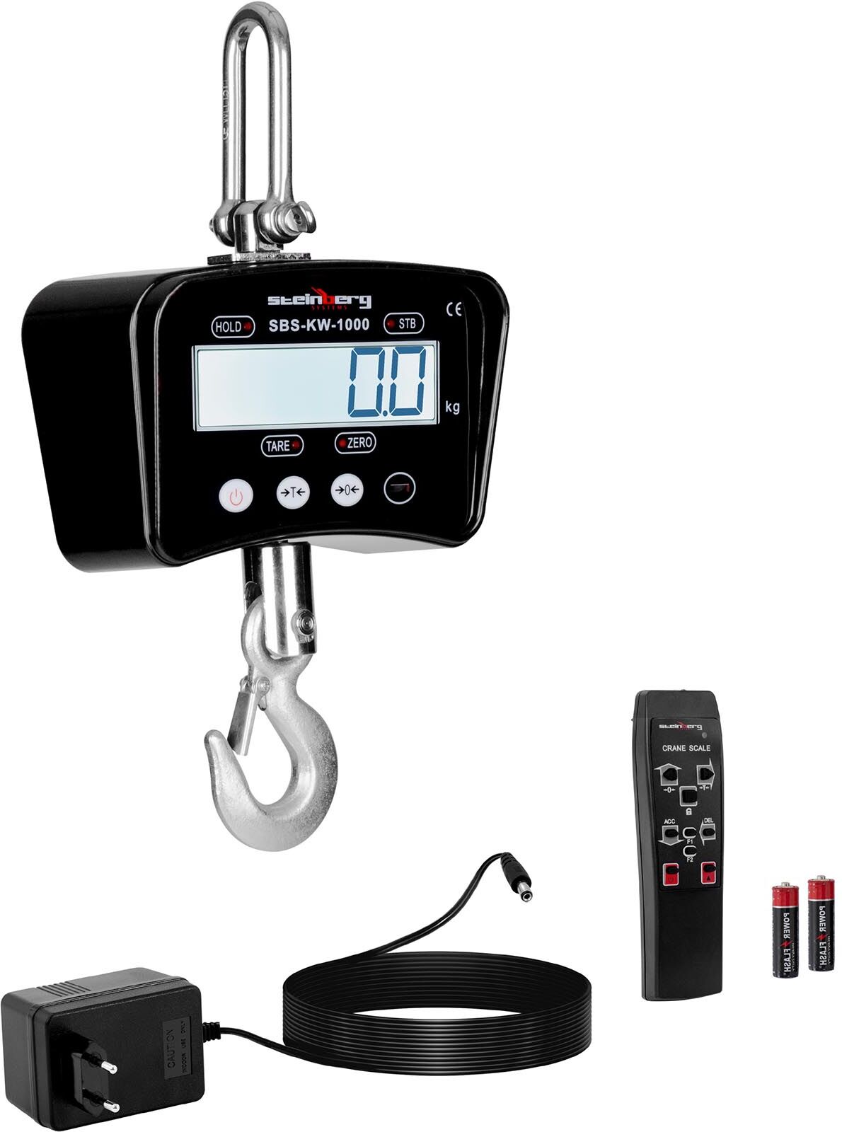 Steinberg Kranvægt - 1.000 kg / 0,5 kg - sort Steinberg Kranvægt - 1.000 kg / 0,5 kg - sort