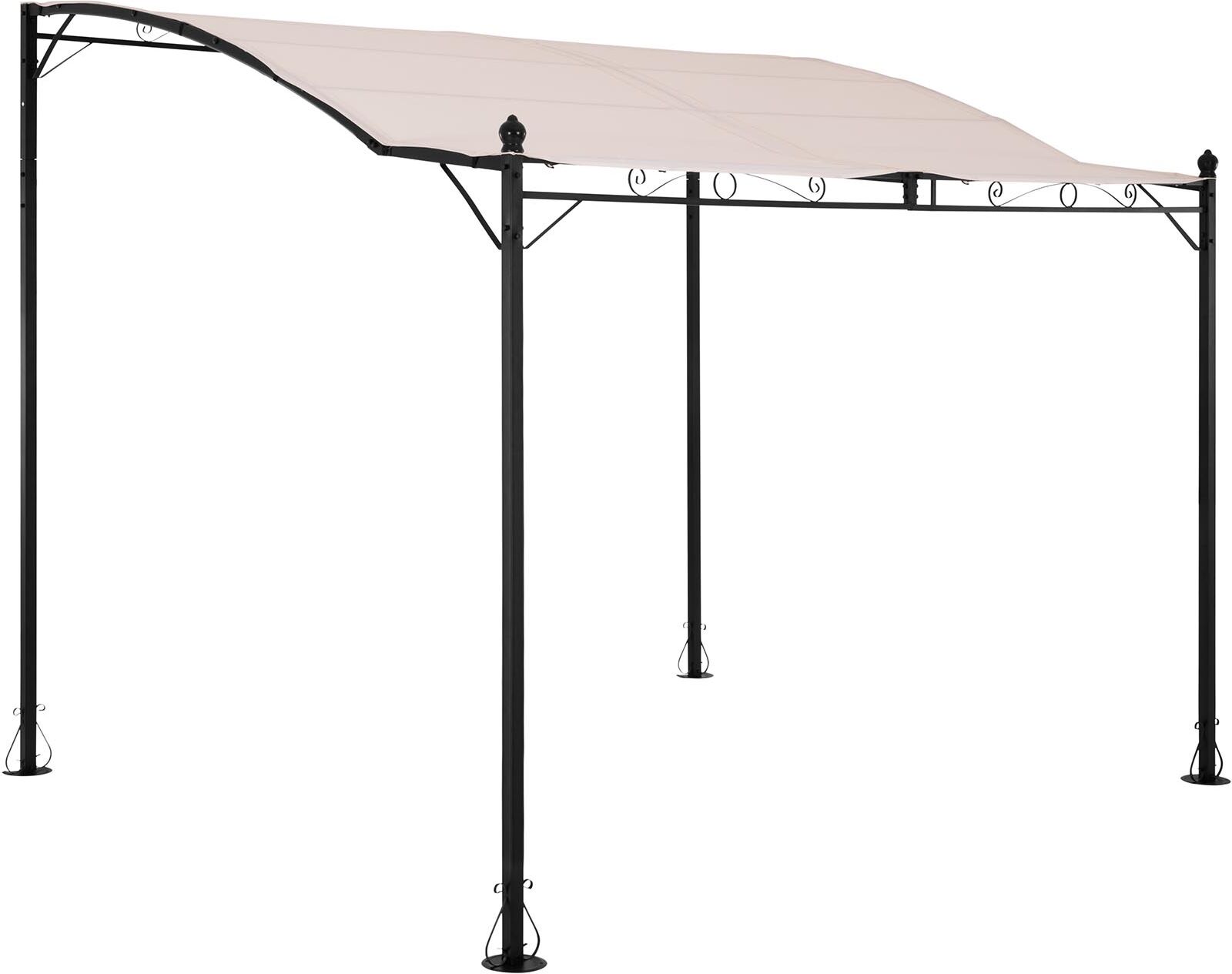 Uniprodo Fritstående markise - 2,6 x 3 m - flødefarvet Uniprodo Fritstående markise - 2,6 x 3 m - flødefarvet