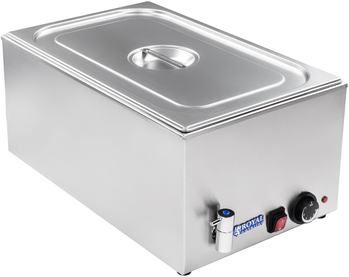 Royal Catering Bain Marie - GN-beholder - 1/1 - afløbshane Royal Catering Bain Marie - GN-beholder - 1/1 - afløbshane