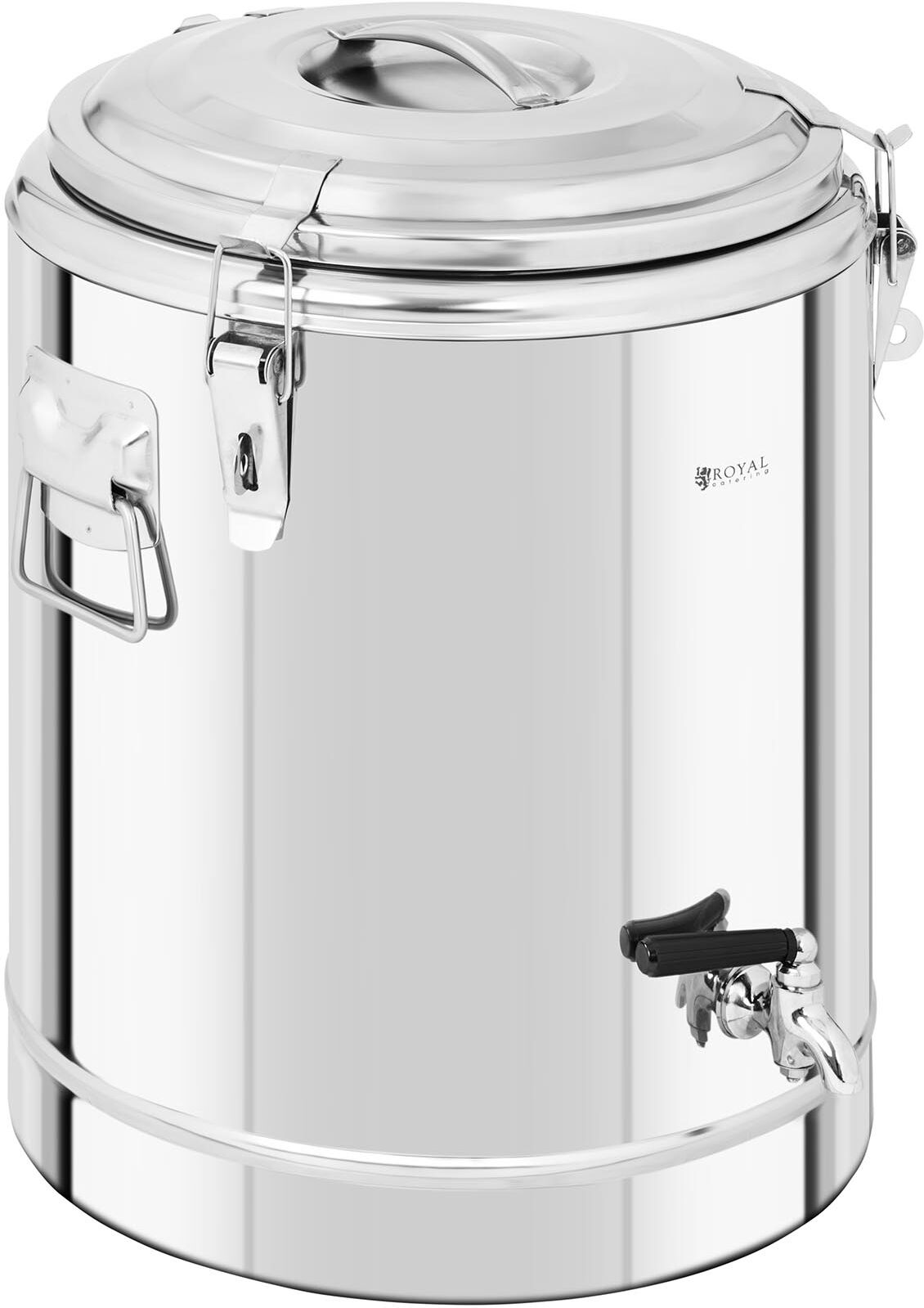 Royal Catering Termobeholder rustfrit stål - 35 l - med tappehane Royal Catering Termobeholder rustfrit stål - 35 l - med tappehane