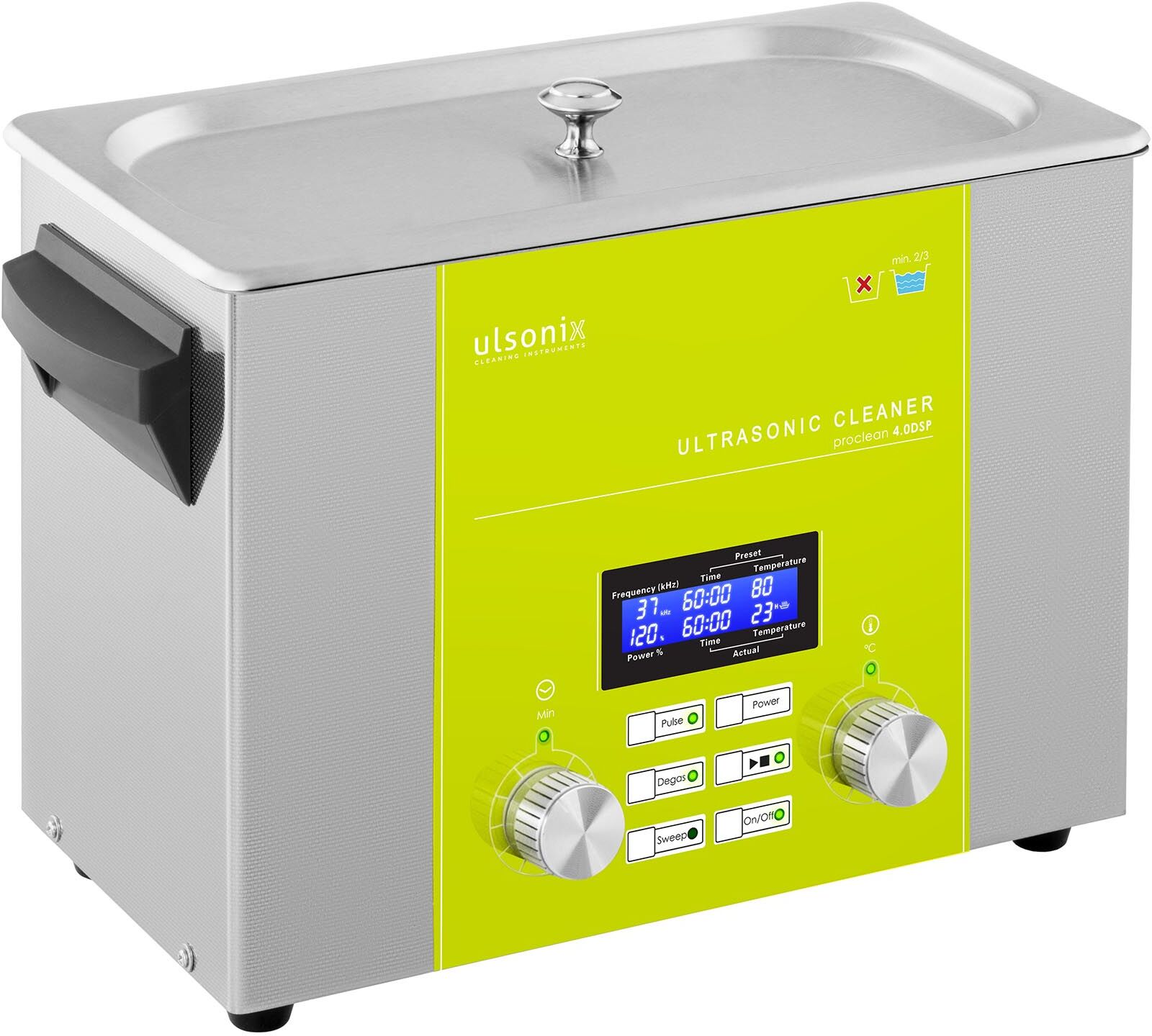 ulsonix Ultralydsrenser - 4 liter - degas - sweep - impuls ulsonix Ultralydsrenser - 4 liter - degas - sweep - impuls