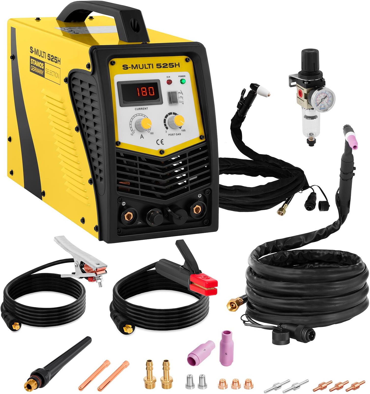 Stamos Selection Kombi-svejser - TIG 180 A - Cut 40 A - MMA Stamos Selection Kombi-svejser - TIG 180 A - Cut 40 A - MMA