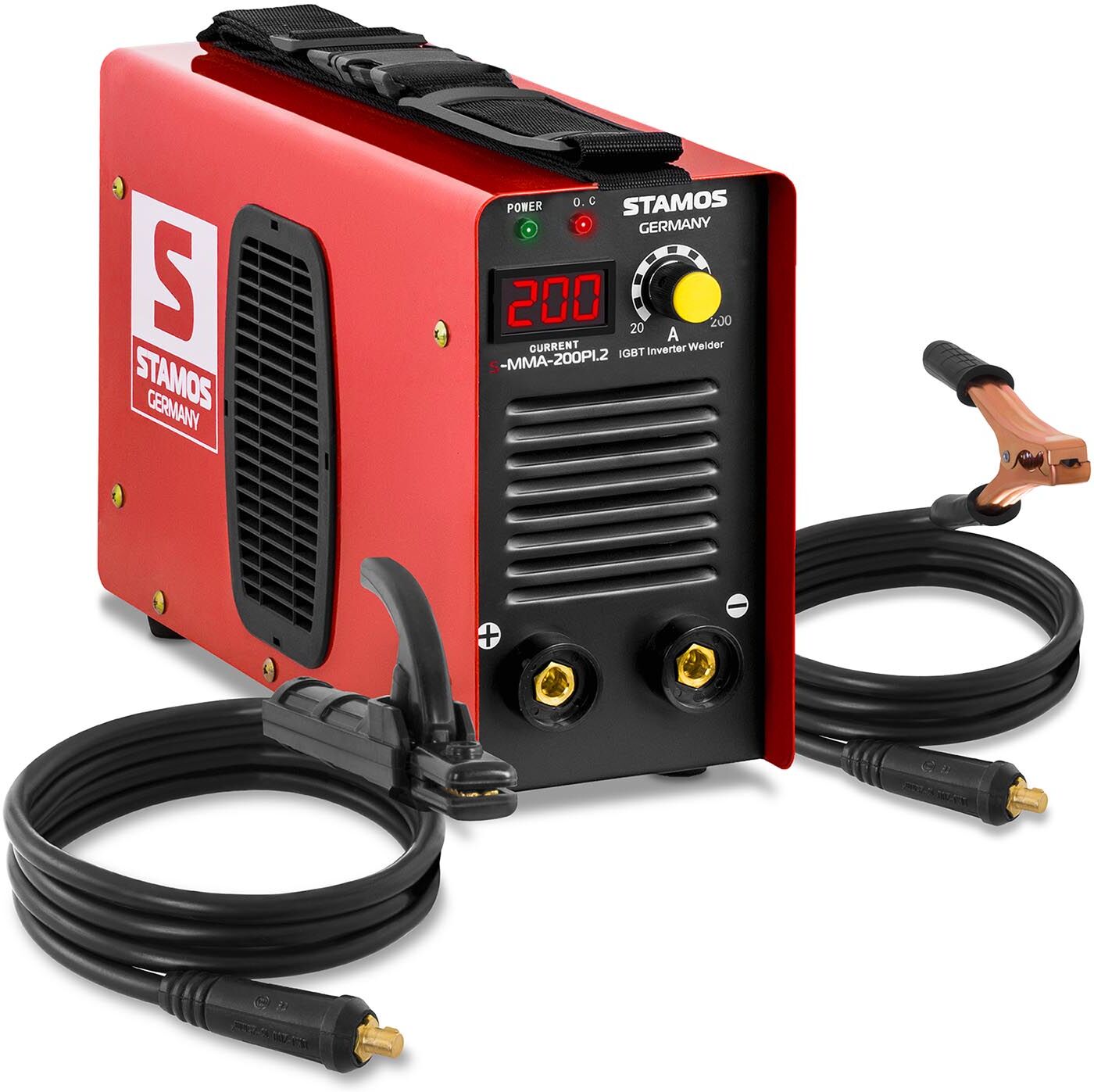 Stamos Germany Elektrodesvejser - 200 A - hot-start - LED-display Stamos Germany Elektrodesvejser - 200 A - hot-start - LED-display