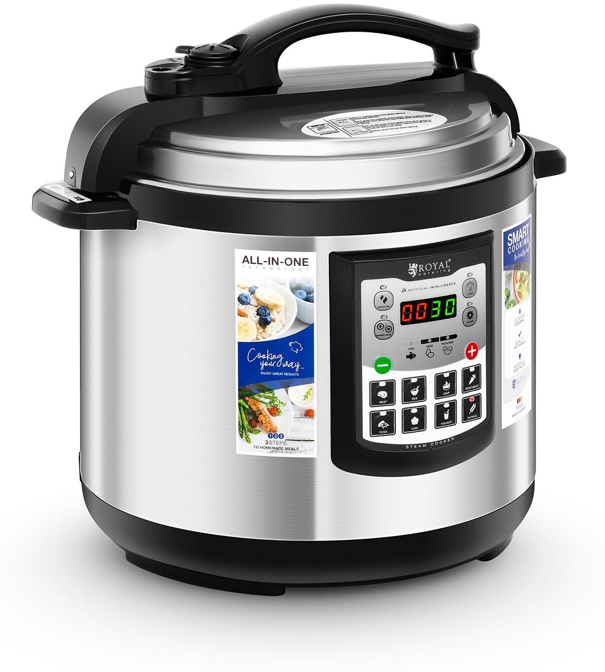 Royal Catering Multicooker - 8 liter – 1.250 W Royal Catering Multicooker - 8 liter – 1.250 W