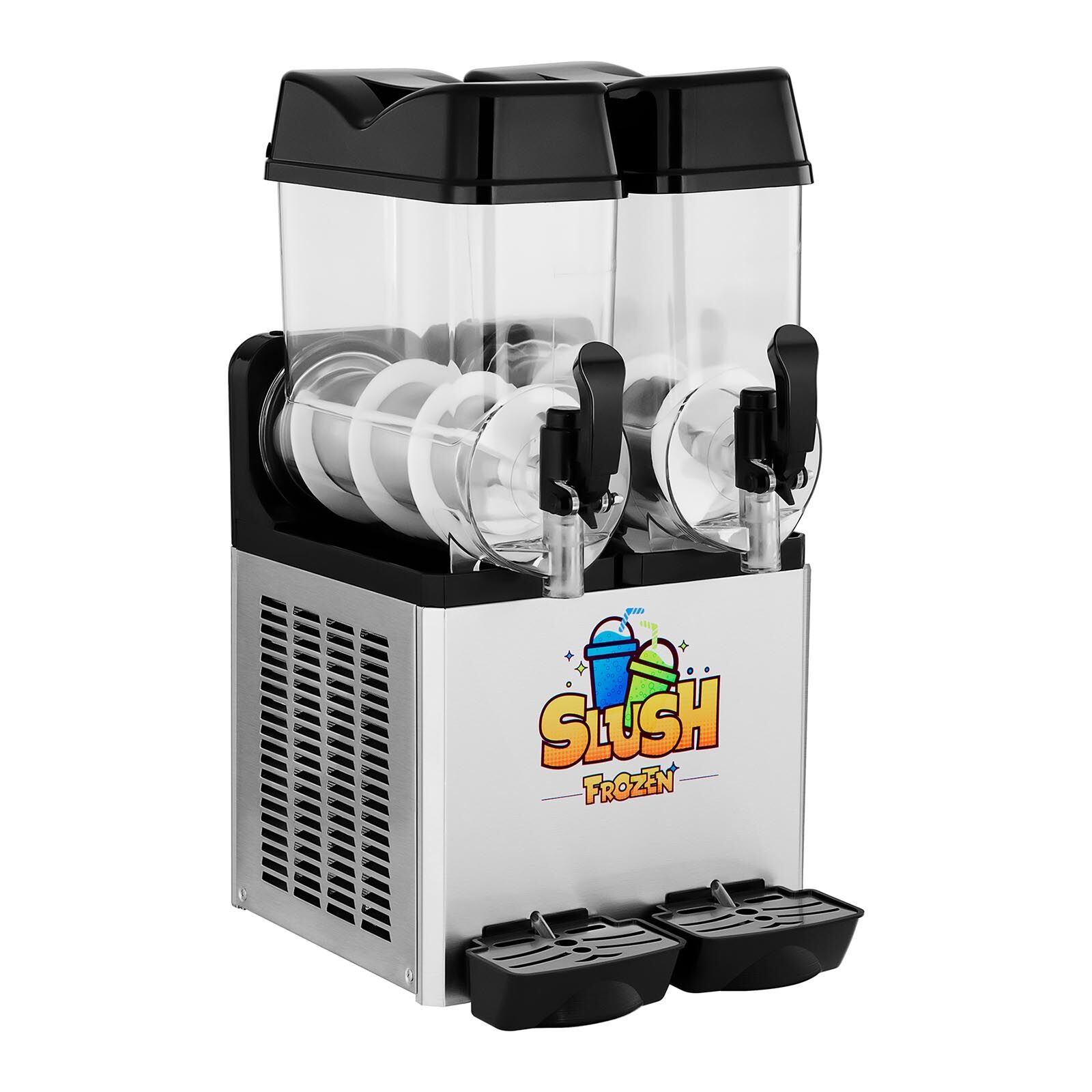 Royal Catering Slush ice-maskine - 2 x 12 liter - LED