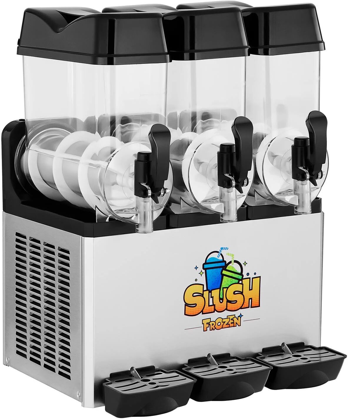 Royal Catering Slush ice-maskine - 3 x 12 liter - LED