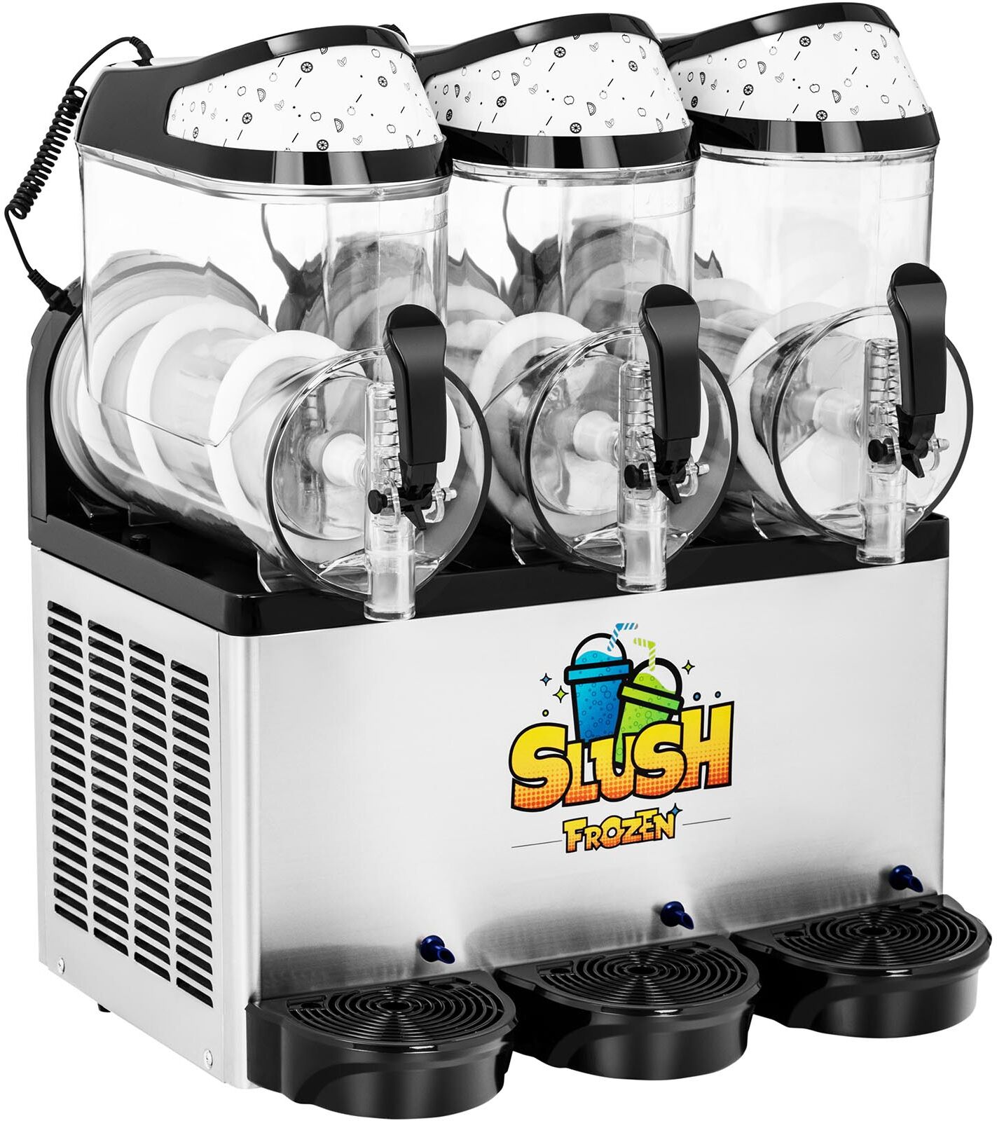 Royal Catering Slush ice-maskine - 3 x 10 l - LED