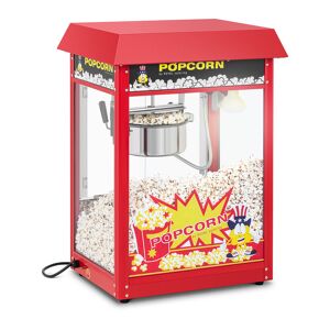 Royal Catering Popcornmaskine - retrodesign - 150 / 180 °C - rød - Royal Catering RCPS-16E.3-2F