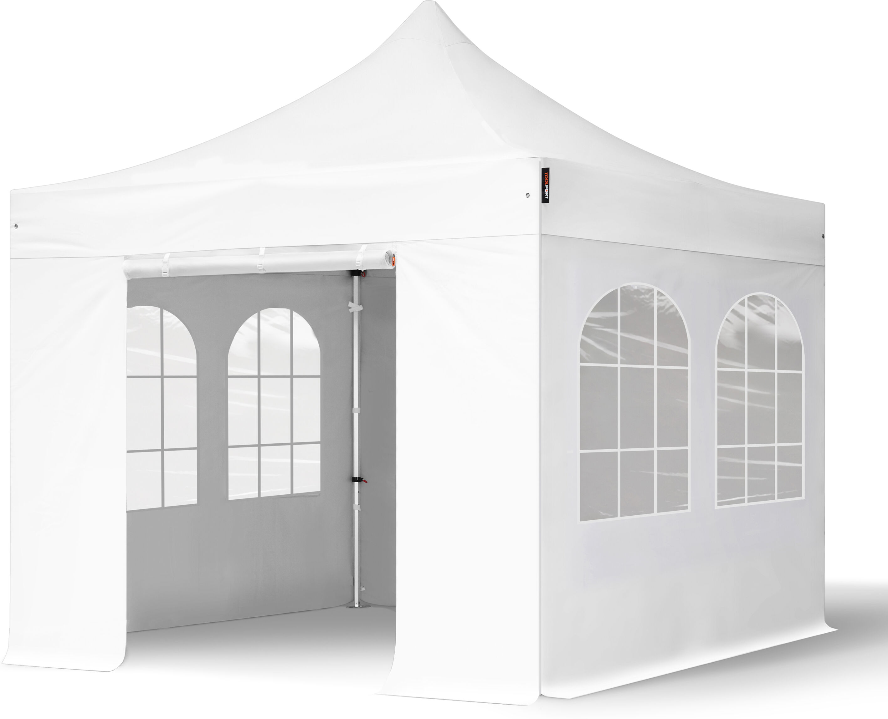 TOOLPORT Easy Up pavillon 3x3m Long-Life PVC 620 g/m² hvid 100 % vandtæt Faltzelt, Klappzelt hvid TOOLPORT Easy Up pavillon 3x3m Long-Life PVC 620 g/m² hvid 100 % vandtæt Faltzelt, Klappzelt hvid