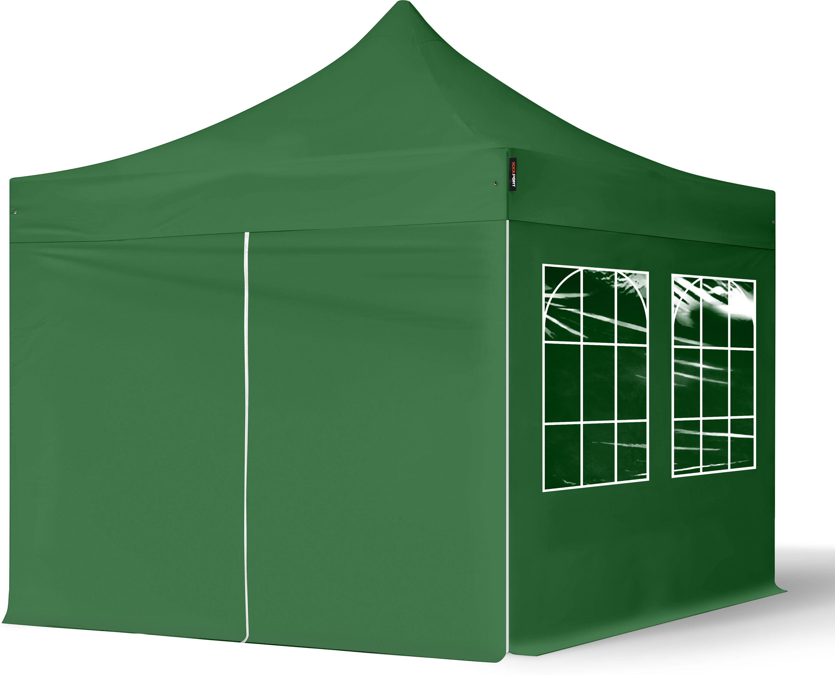 TOOLPORT Easy Up pavillon 3x3m Kvalitetspolyester 300 g/m² mørkegrøn 100 % vandtæt Faltzelt, Klappzelt mørkegrøn TOOLPORT Easy Up pavillon 3x3m Kvalitetspolyester 300 g/m² mørkegrøn 100 % vandtæt Faltzelt, Klappzelt mørkegrøn