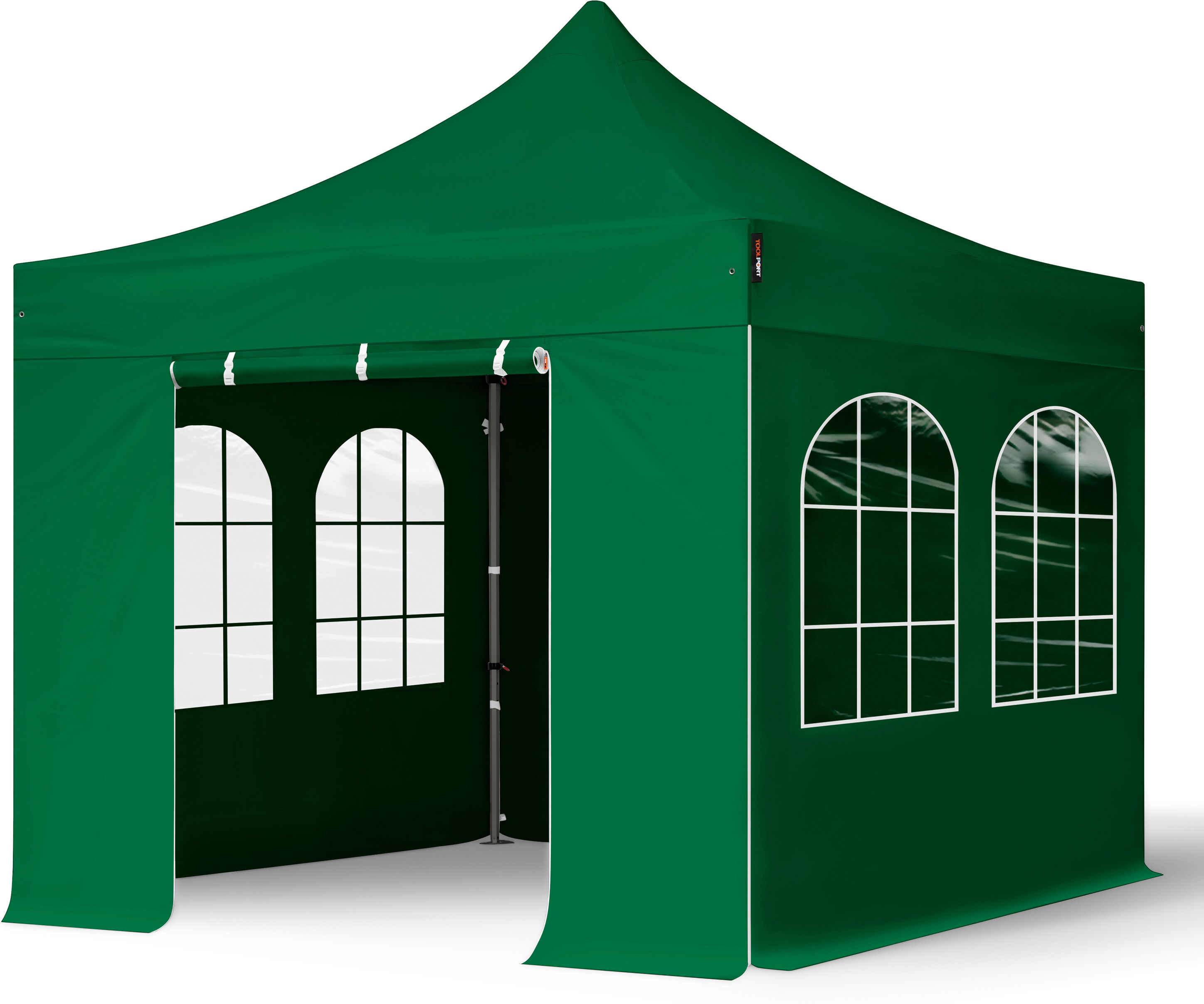 TOOLPORT Easy Up pavillon 3x3m Kvalitetspolyester 350 g/m² mørkegrøn 100 % vandtæt Faltzelt, Klappzelt mørkegrøn TOOLPORT Easy Up pavillon 3x3m Kvalitetspolyester 350 g/m² mørkegrøn 100 % vandtæt Faltzelt, Klappzelt mørkegrøn