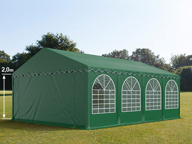 TOOLPORT Partytelt 5x8m PVC 550 g/m² mørkegrøn 100 % vandtæt Gartenzelt, Festzelt, Pavillon mørkegrøn TOOLPORT Partytelt 5x8m PVC 550 g/m² mørkegrøn 100 % vandtæt Gartenzelt, Festzelt, Pavillon mørkegrøn