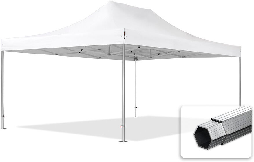 TOOLPORT Easy Up pavillon 4x6m Kvalitetspolyester 400 g/m² hvid 100 % vandtæt Faltzelt, Klappzelt hvid TOOLPORT Easy Up pavillon 4x6m Kvalitetspolyester 400 g/m² hvid 100 % vandtæt Faltzelt, Klappzelt hvid