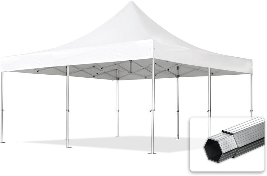 TOOLPORT Easy Up pavillon 5x5m Long-Life PVC 620 g/m² hvid 100 % vandtæt Faltzelt, Klappzelt hvid TOOLPORT Easy Up pavillon 5x5m Long-Life PVC 620 g/m² hvid 100 % vandtæt Faltzelt, Klappzelt hvid