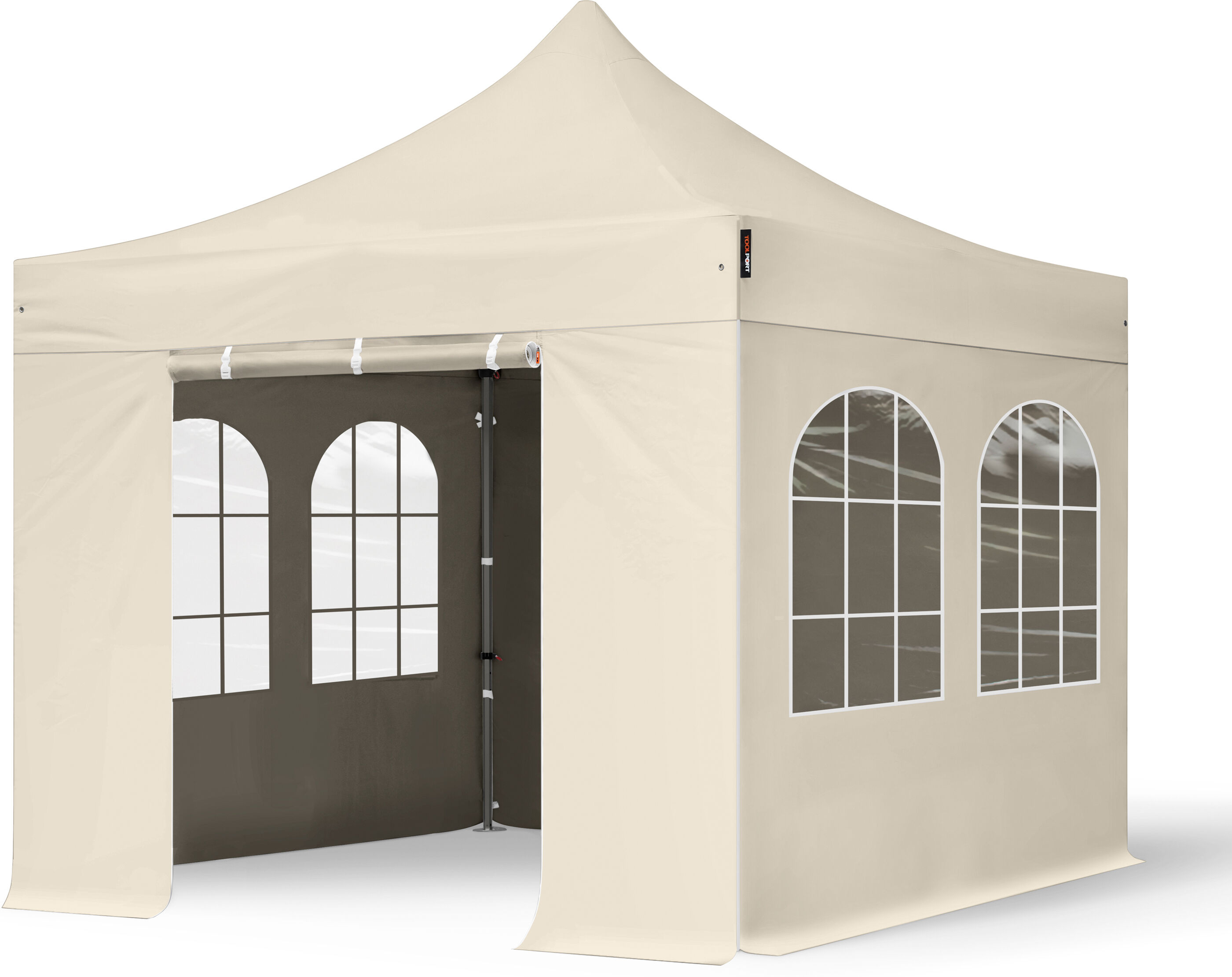 TOOLPORT Easy Up pavillon 3x3m Kvalitetspolyester 350 g/m² creme 100 % vandtæt Faltzelt, Klappzelt creme TOOLPORT Easy Up pavillon 3x3m Kvalitetspolyester 350 g/m² creme 100 % vandtæt Faltzelt, Klappzelt creme