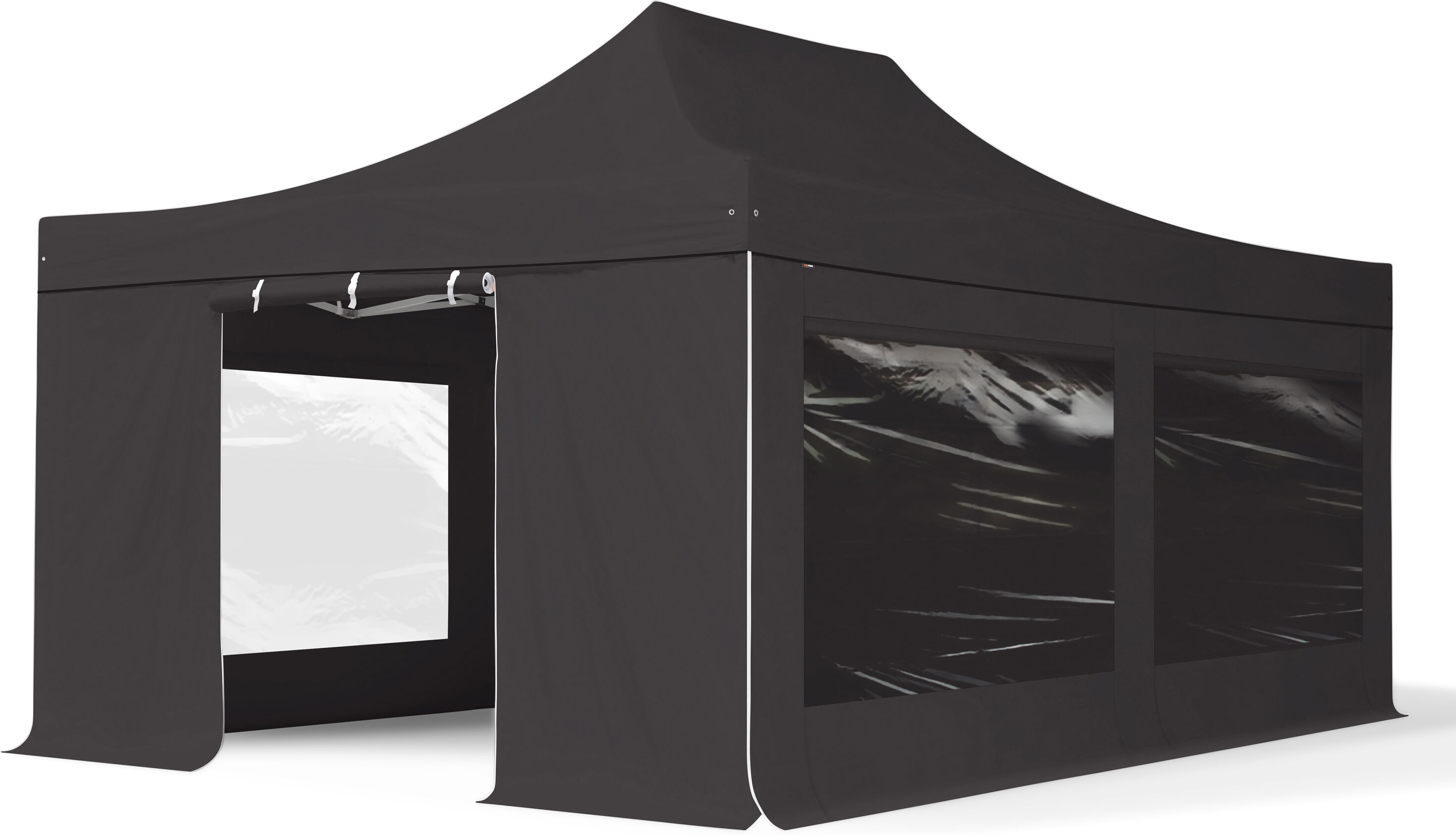 TOOLPORT Easy Up pavillon 4x6m Kvalitetspolyester 400 g/m² sort 100 % vandtæt Faltzelt, Klappzelt sort TOOLPORT Easy Up pavillon 4x6m Kvalitetspolyester 400 g/m² sort 100 % vandtæt Faltzelt, Klappzelt sort