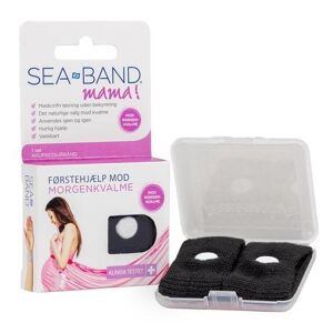 Sea - Band Akupressurbånd Mod Graviditetskvalme I Farven Sort - Sea Band - Acupressure - Buump