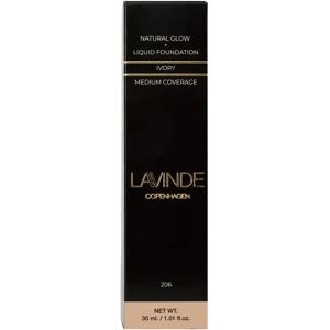 Lavinde Copenhagen Natural Glow Liquid Foundation Ivory (206) 30ml - Lavinde Copenhagen - Cosmetics - Buump