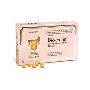 Bio-Folin (Folsyre) 400 Mg, 180 Tabletter, Pharma Nord