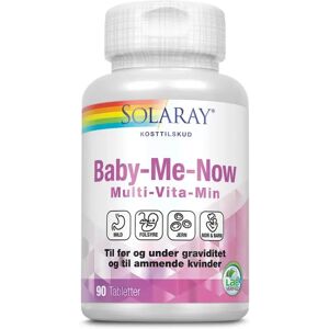 Solaray Baby-Me-Now Multivitaminer, 90 Tabletter