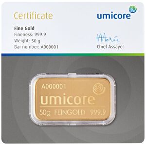 Umicore guldbarre 50g