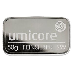 Umicore sølvbarre 50g