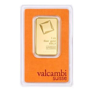 Valcambi guldbarre 1oz