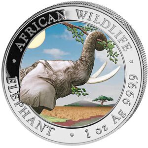 Somalia Elephant 1oz sølvmønt (2023)