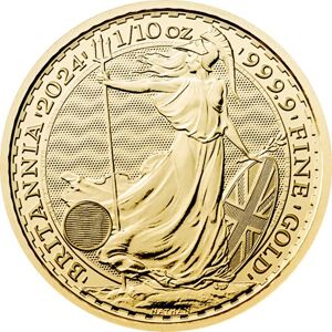 Britannia 1/10oz guldmønt - King Charles (2024)