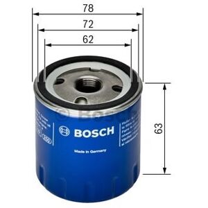 Bosch oliefilter P3141 - Volvo Penta - original nr. 834337 MD1, MD2, MD3, MD5, MD6, MD7, MD11, MD17