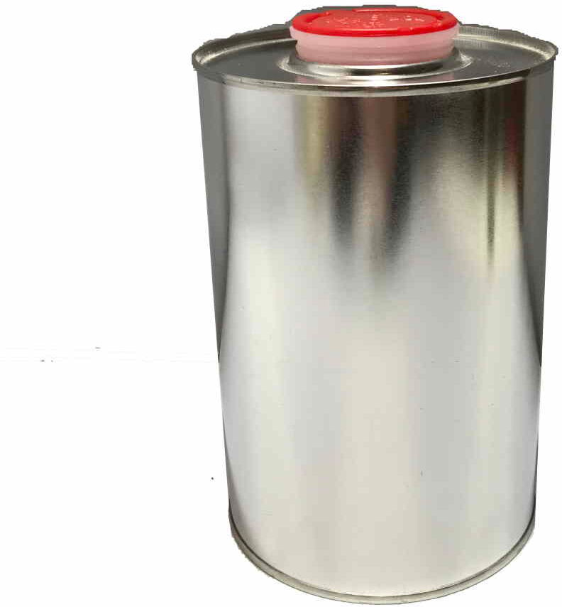 Blikflaske 1 liter med hældetud - UN Godkendt Blikflaske 1 liter med hældetud - UN Godkendt