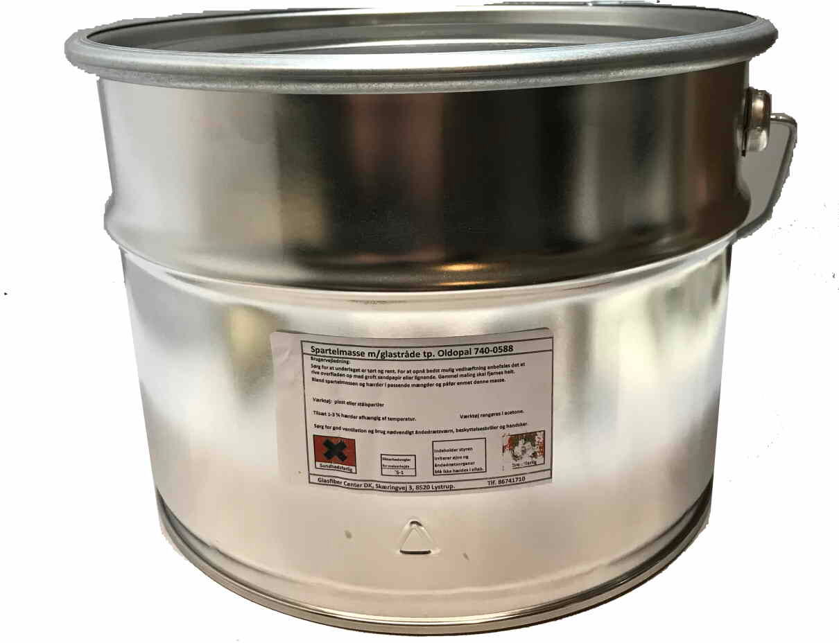 Spartelmasse med glastråde 10 kg. Spartelmasse med glastråde 10 kg.