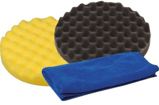 Poleringskit 1852, rubbing & voks rondel + mikrofiberklud Poleringskit 1852, rubbing & voks rondel + mikrofiberklud