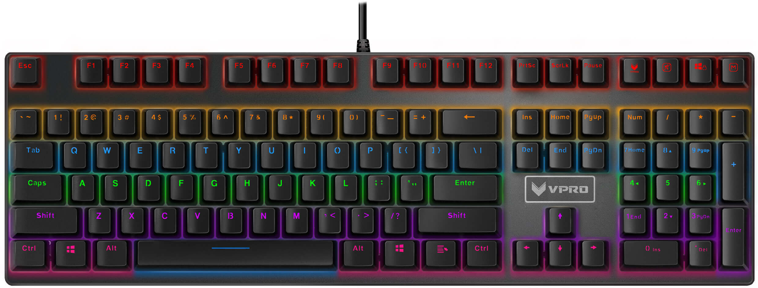 hjemmeudstyr Vpro Gaming Keyboard V700s hjemmeudstyr Vpro Gaming Keyboard V700s