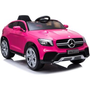 hjemmeudstyr Mercedes Glc Couple Pink, 12volt, Fjernbetjening, Gummihjul