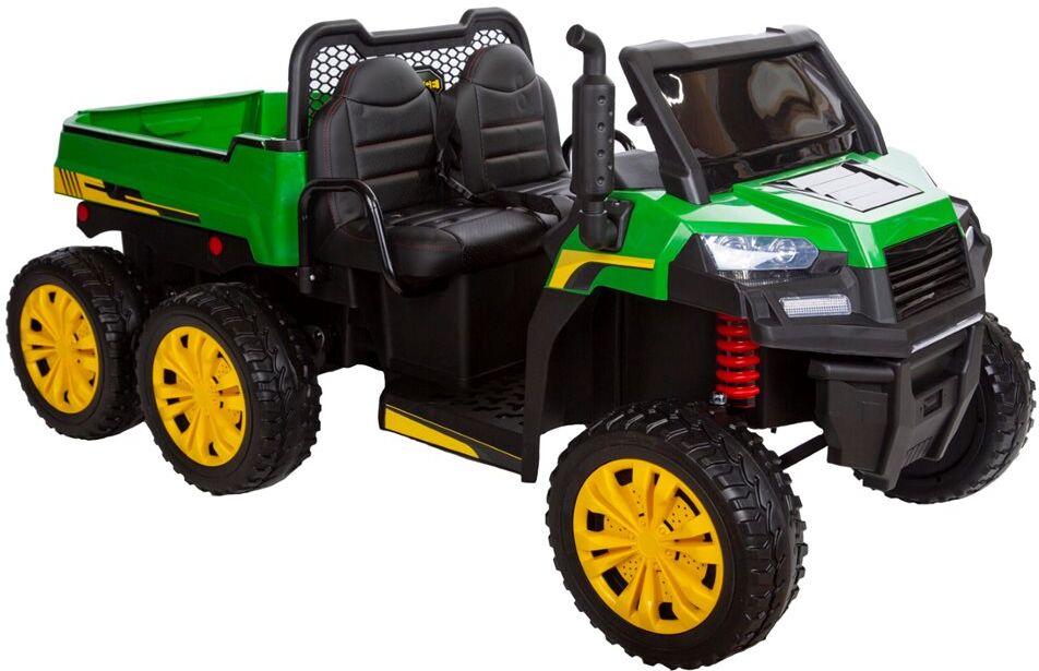 hjemmeudstyr Azeno 12v Farmer Truck 4x12 Motors, Lædersæde Og Gummidæk hjemmeudstyr Azeno 12v Farmer Truck 4x12 Motors, Lædersæde Og Gummidæk