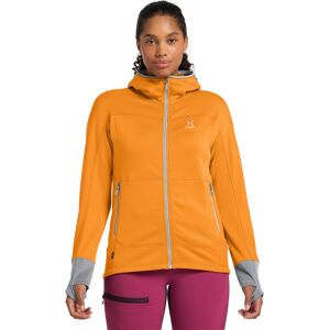 Haglöfs Betula Hood Women Soft Orange/Concrete M female