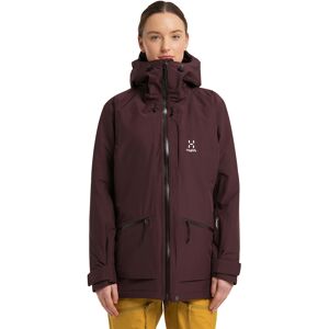 Haglöfs Lumi Insulated Parka Women Burgundy Brown XL female