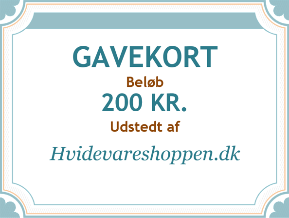 Gavekort 200 kr. Gavekort 200 kr.